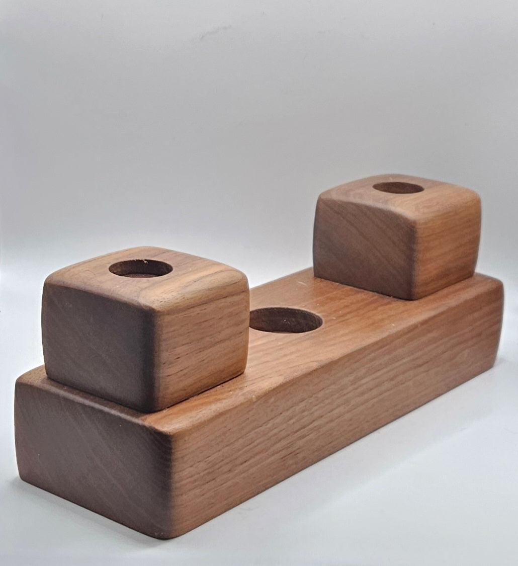 3 Sphere wood stand