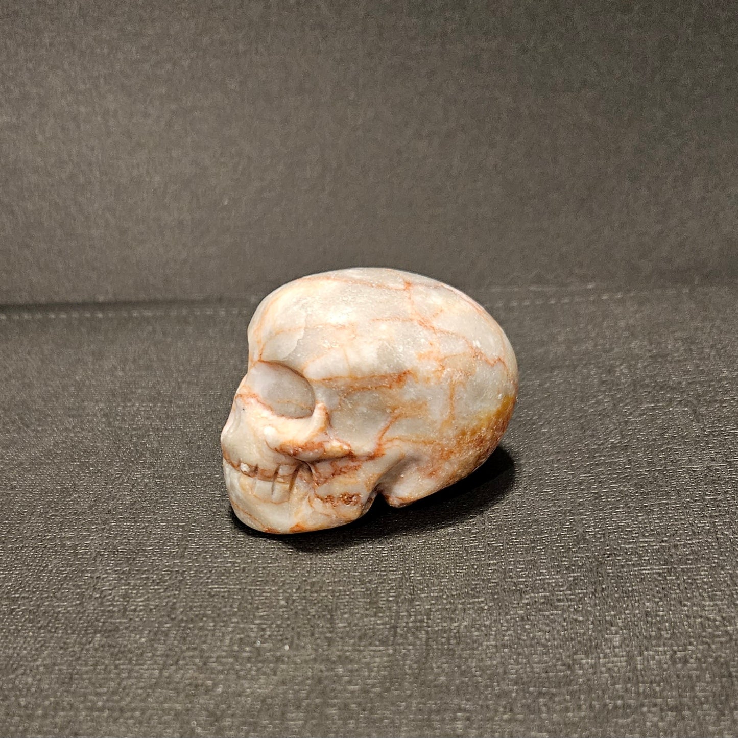 Red Vein Jasper skull