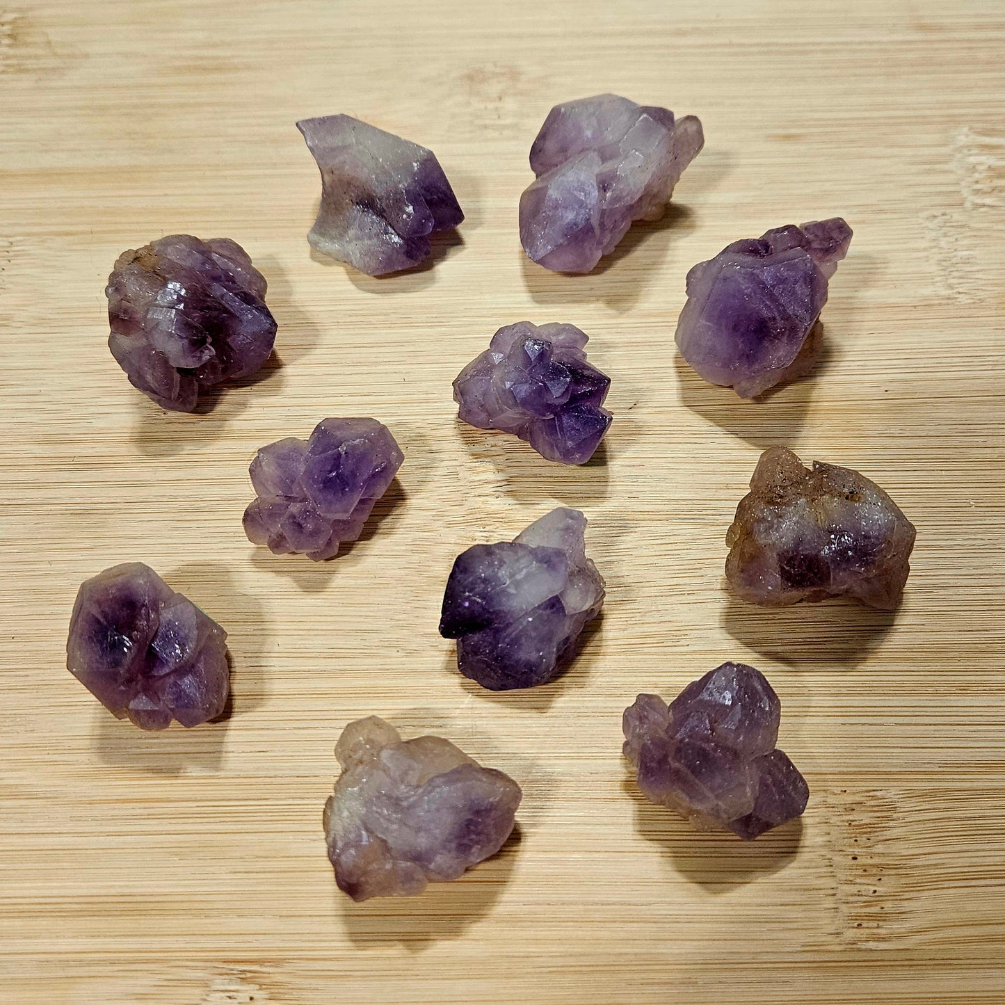 Amethyst flower specimens