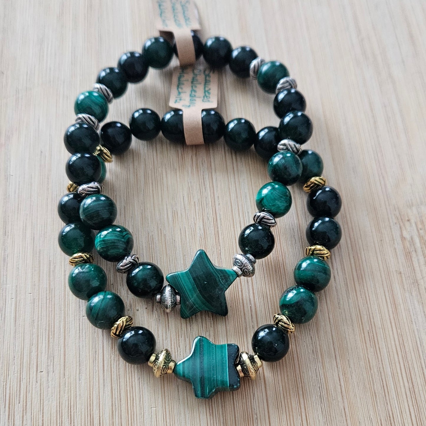 Malachite Star bracelets