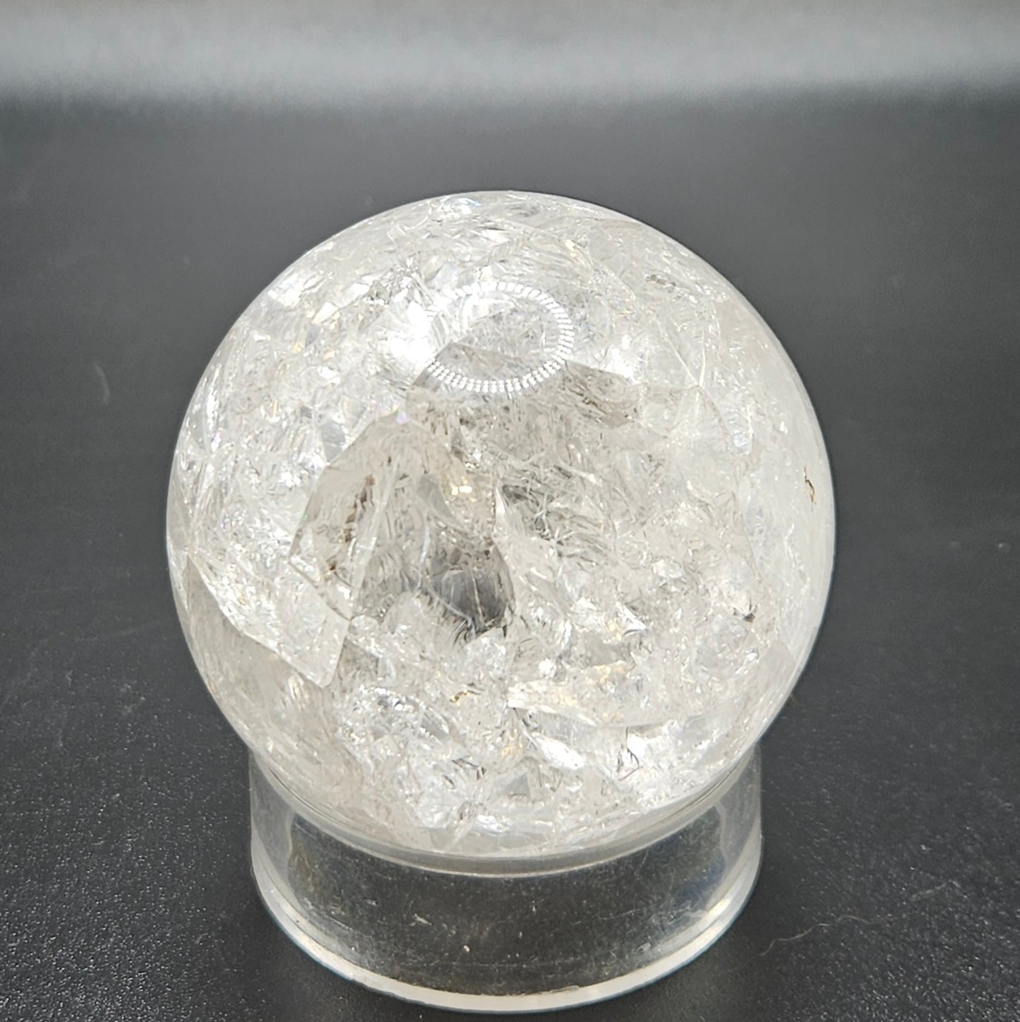 Fire and Ice Quartz sphere