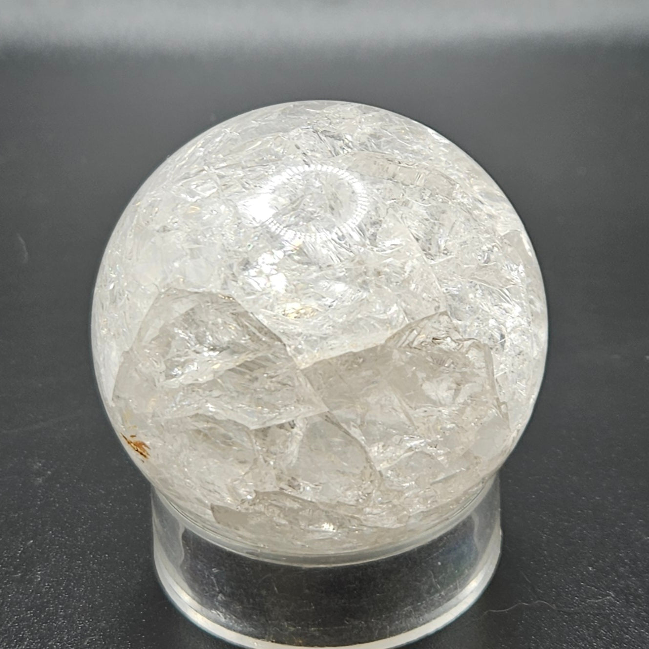 Fire and Ice Quartz sphere