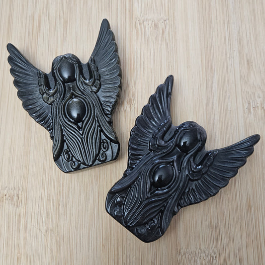 Silver Sheen Obsidian Angel