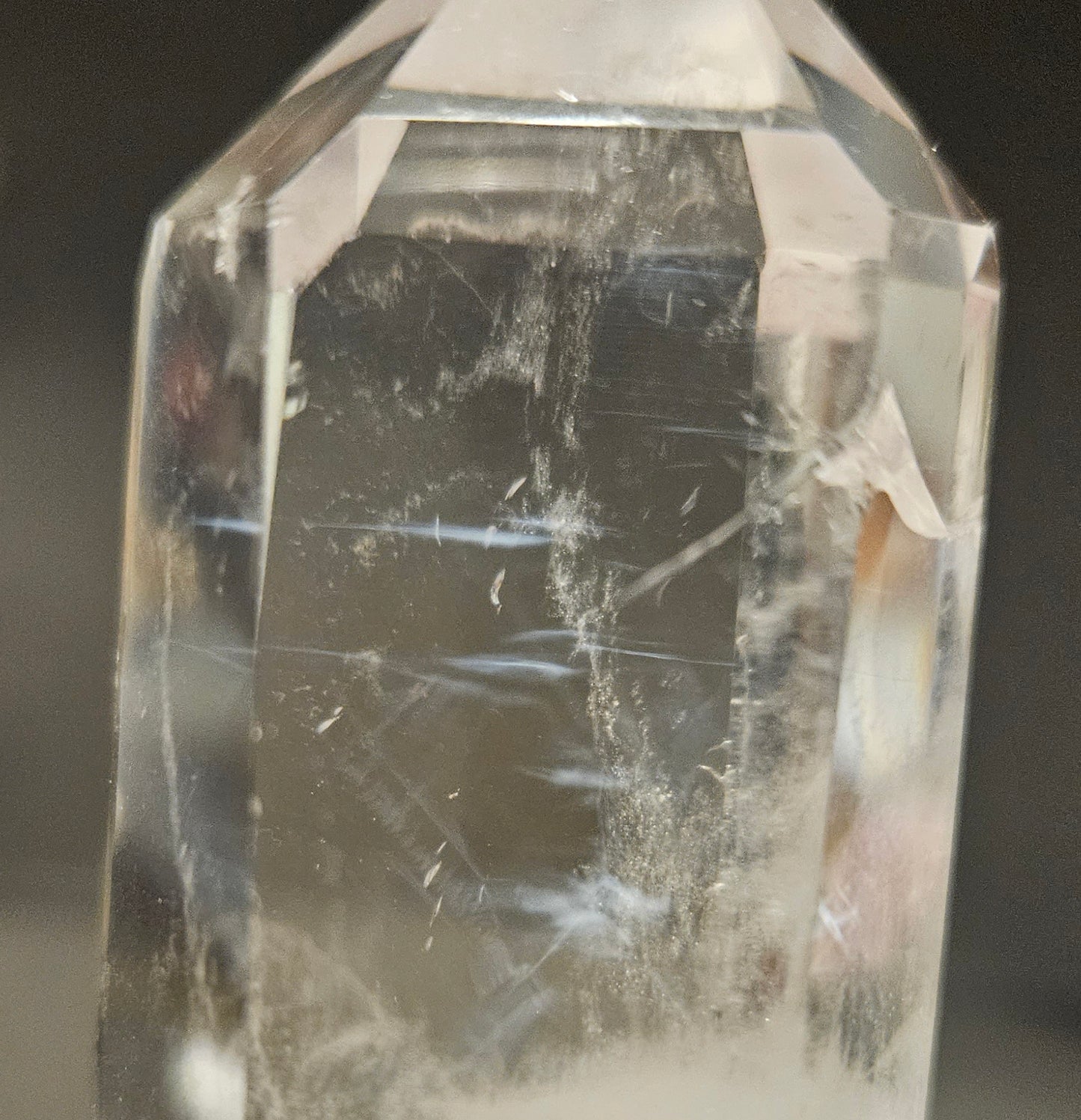 Blue Needle Clear Quartz tower