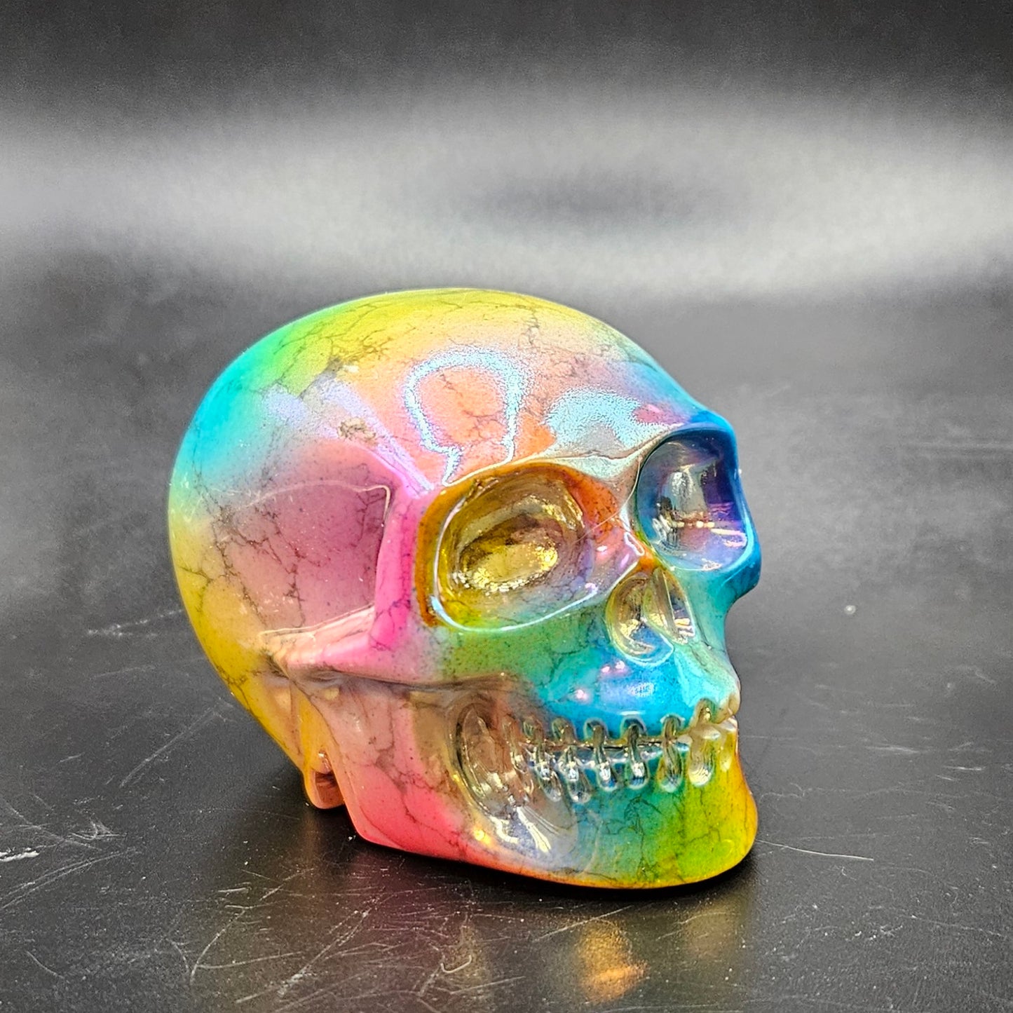 Aura Howlite skull