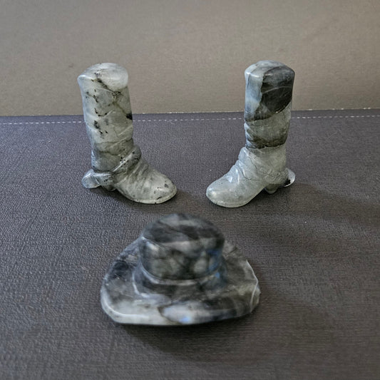 Cowboy Boots and hats- multiple materials