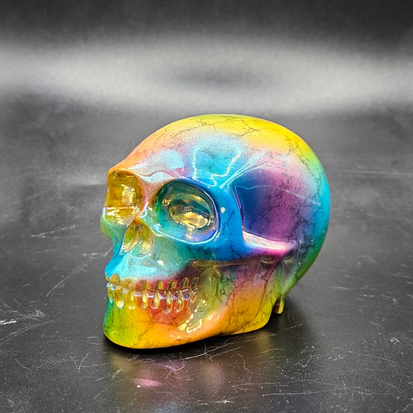 Aura Howlite skull