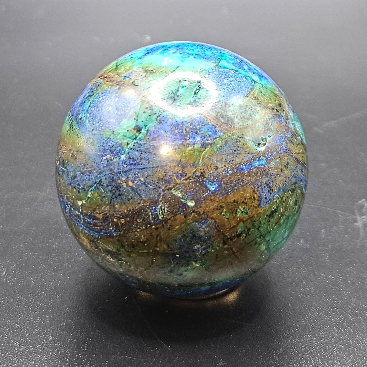 Azurite sphere