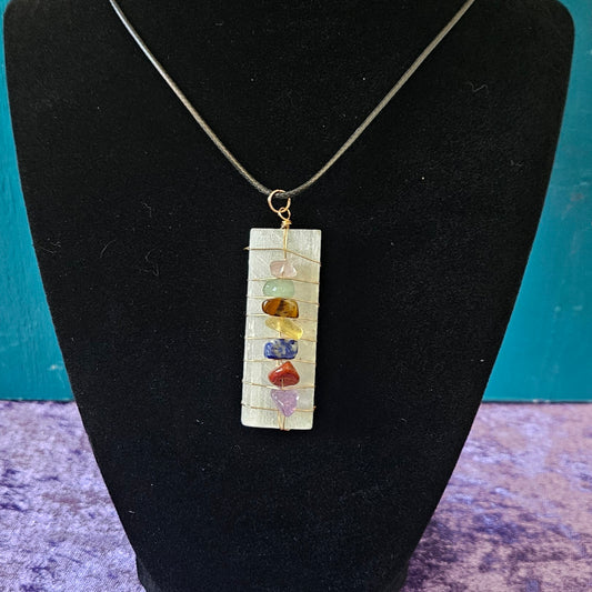 Chakra Selenite Necklace