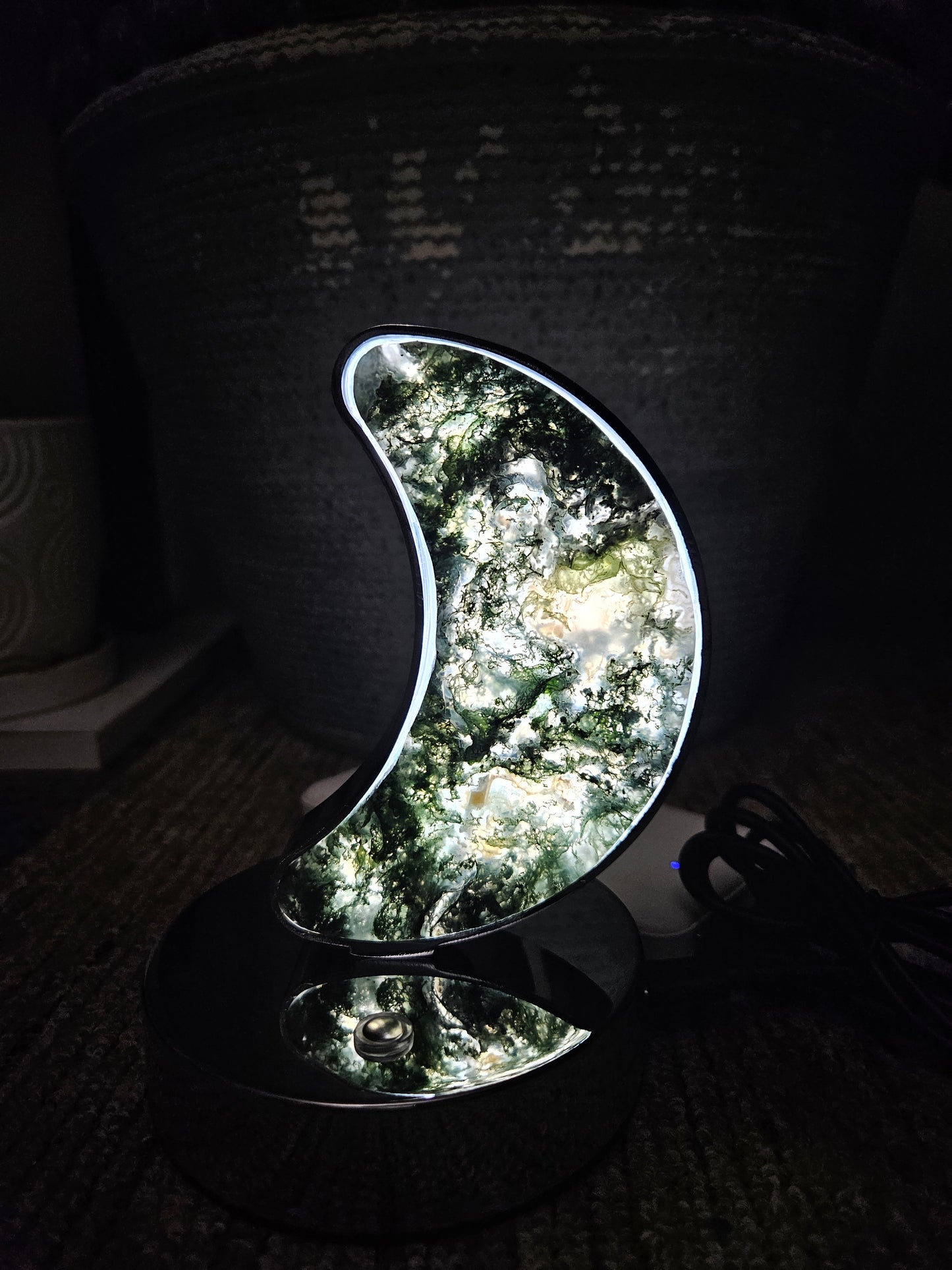 Moss Agate Moon light