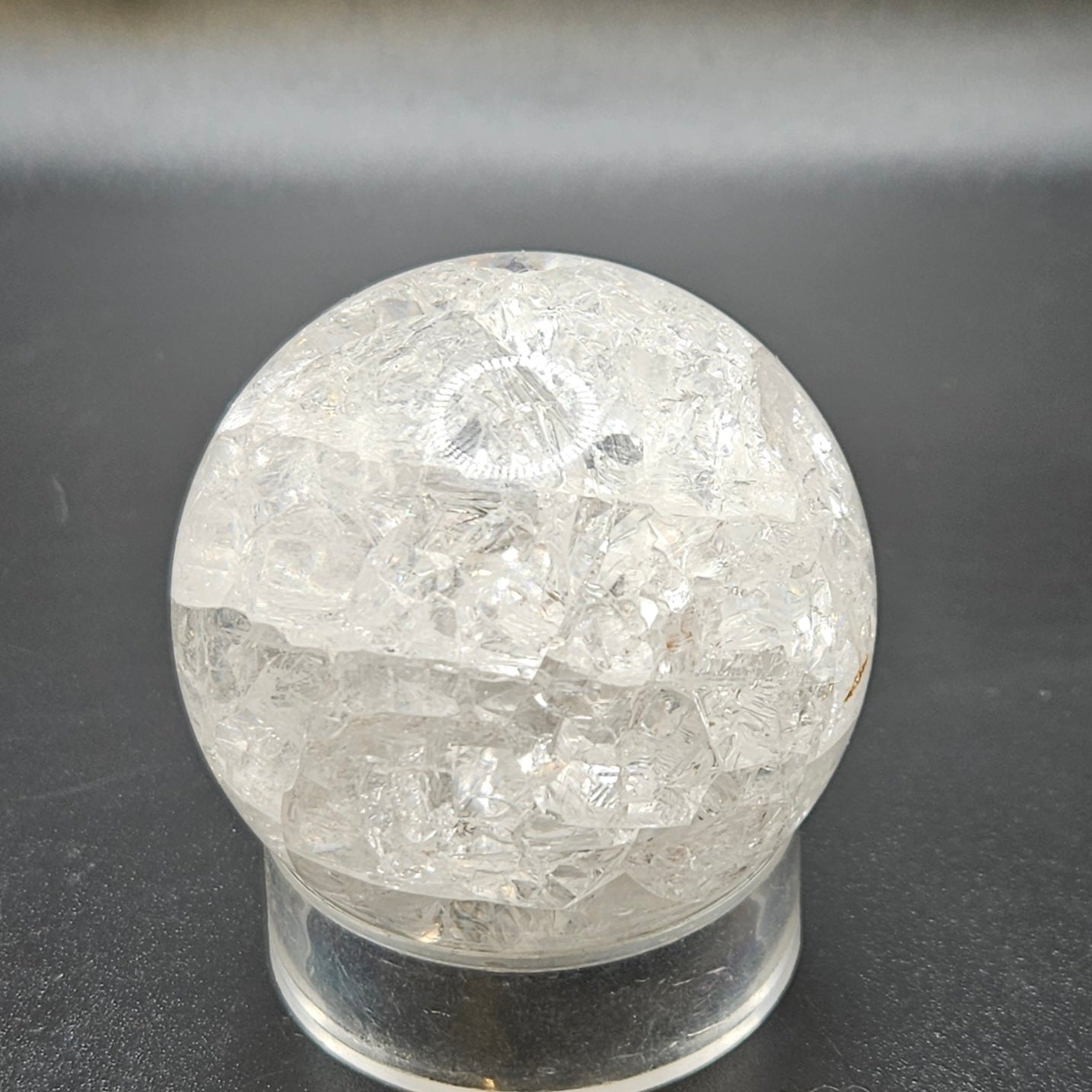 Fire and Ice Quartz sphere