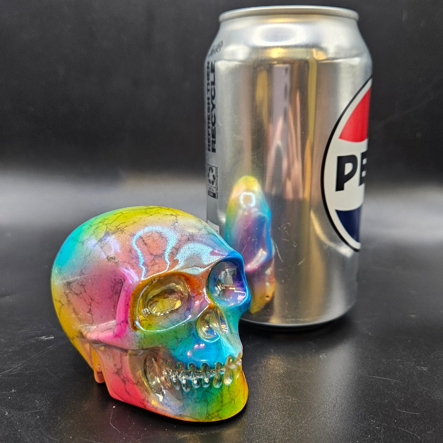 Aura Howlite skull