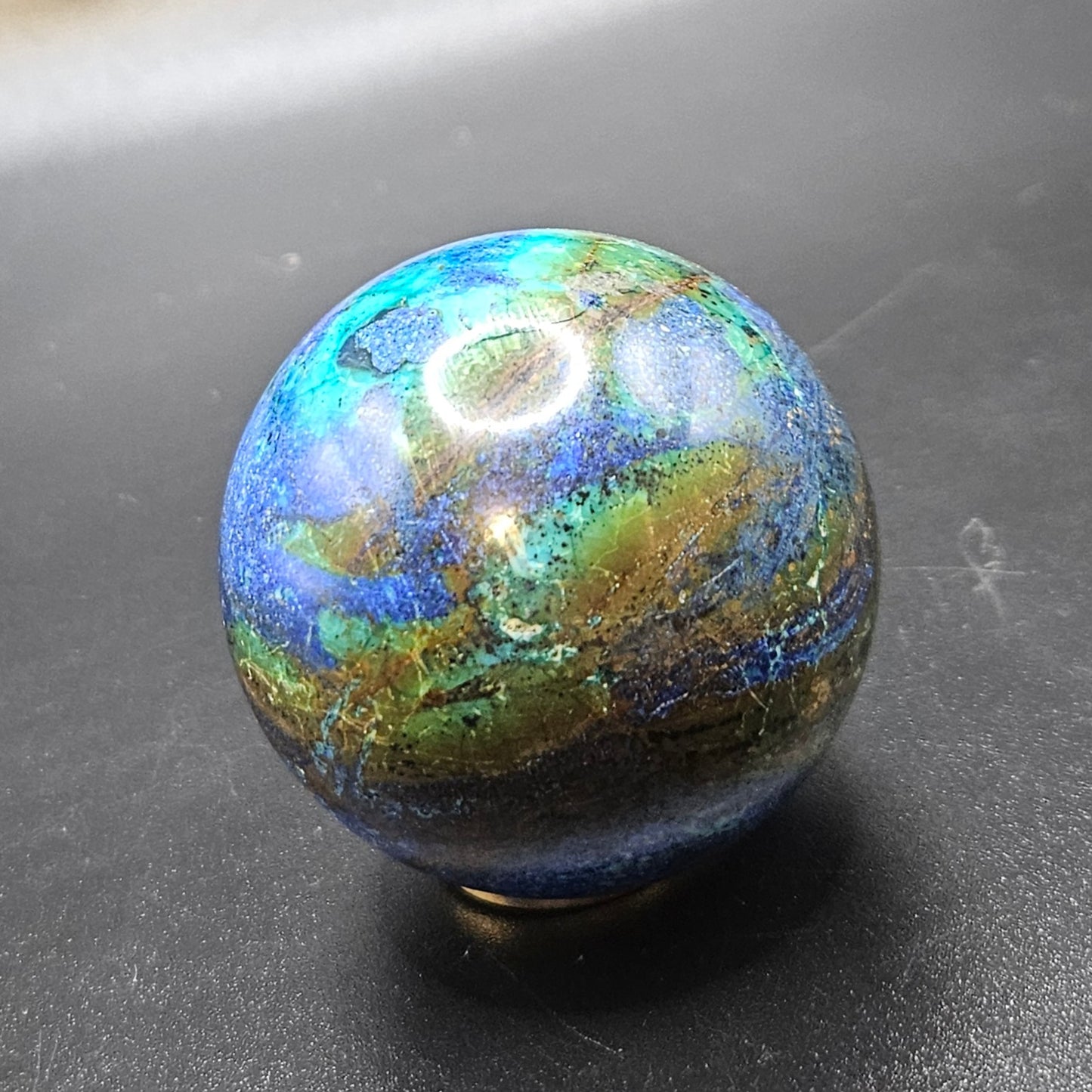 Azurite sphere