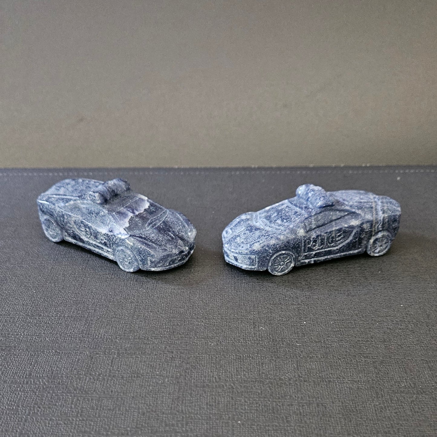 Blue Aventurine Police Cars