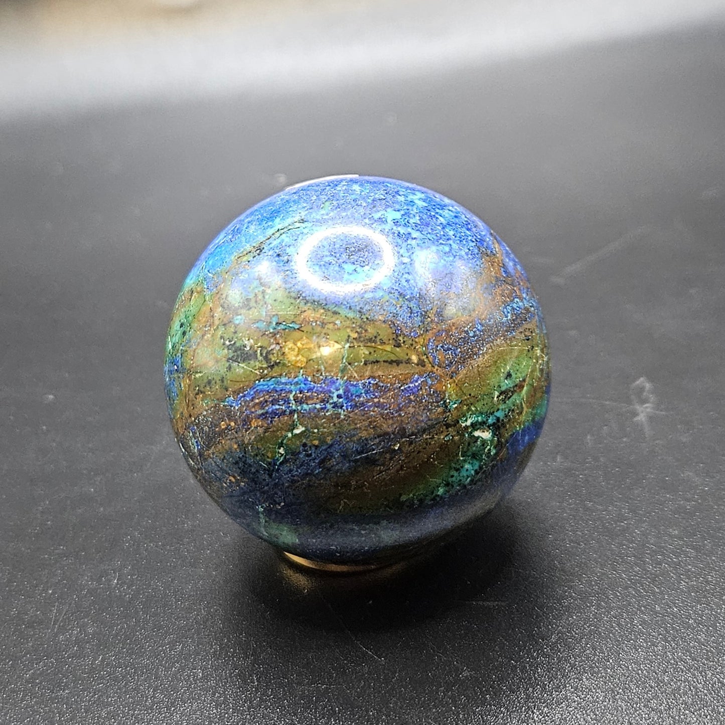 Azurite sphere