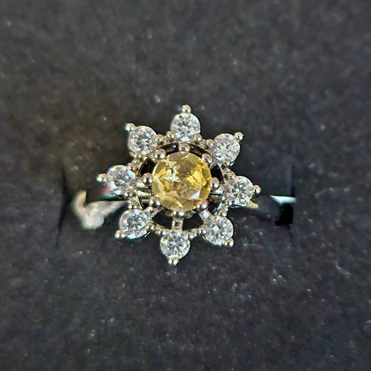 Citrine fidget ring