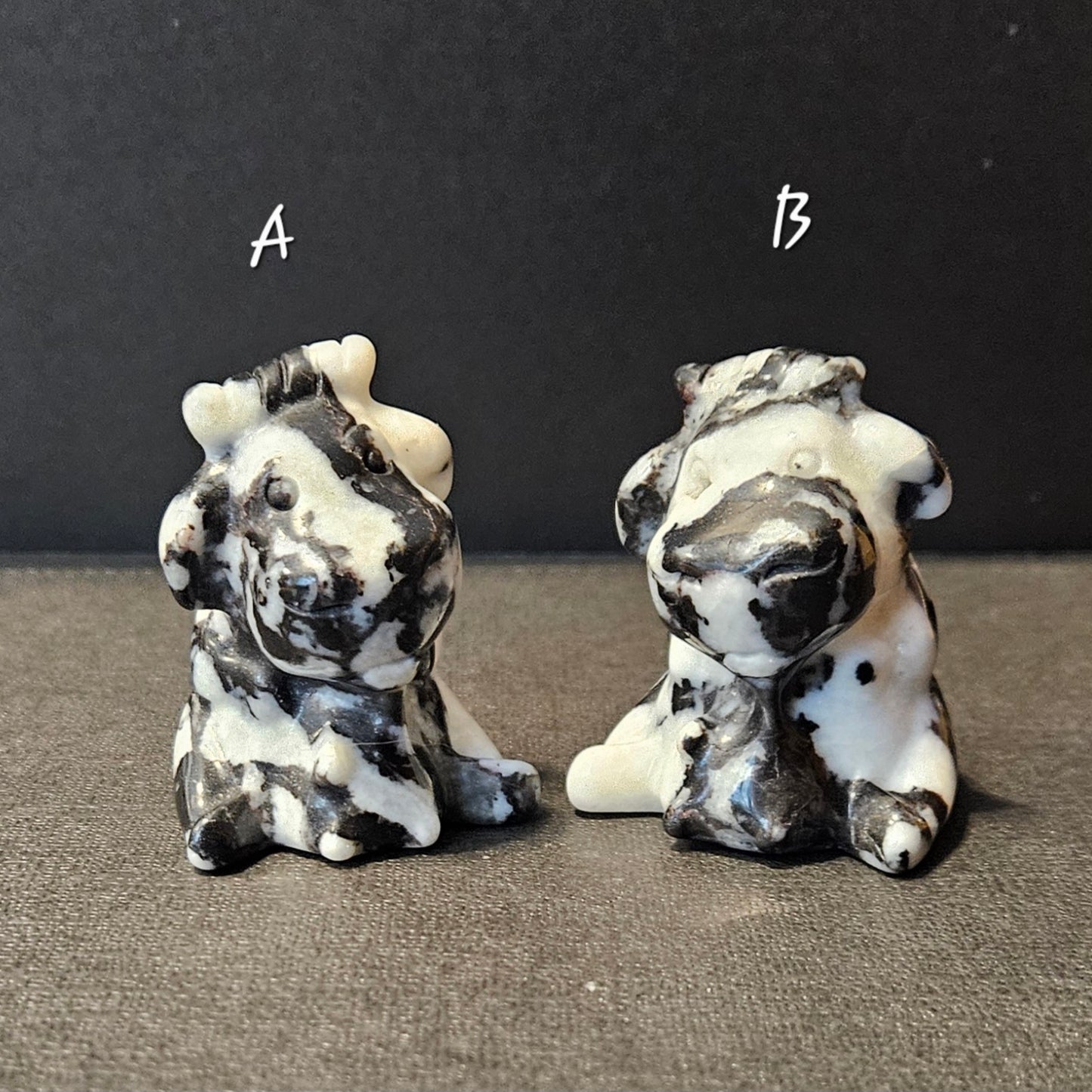 Zebra Stone Cows- 2" (smaller)