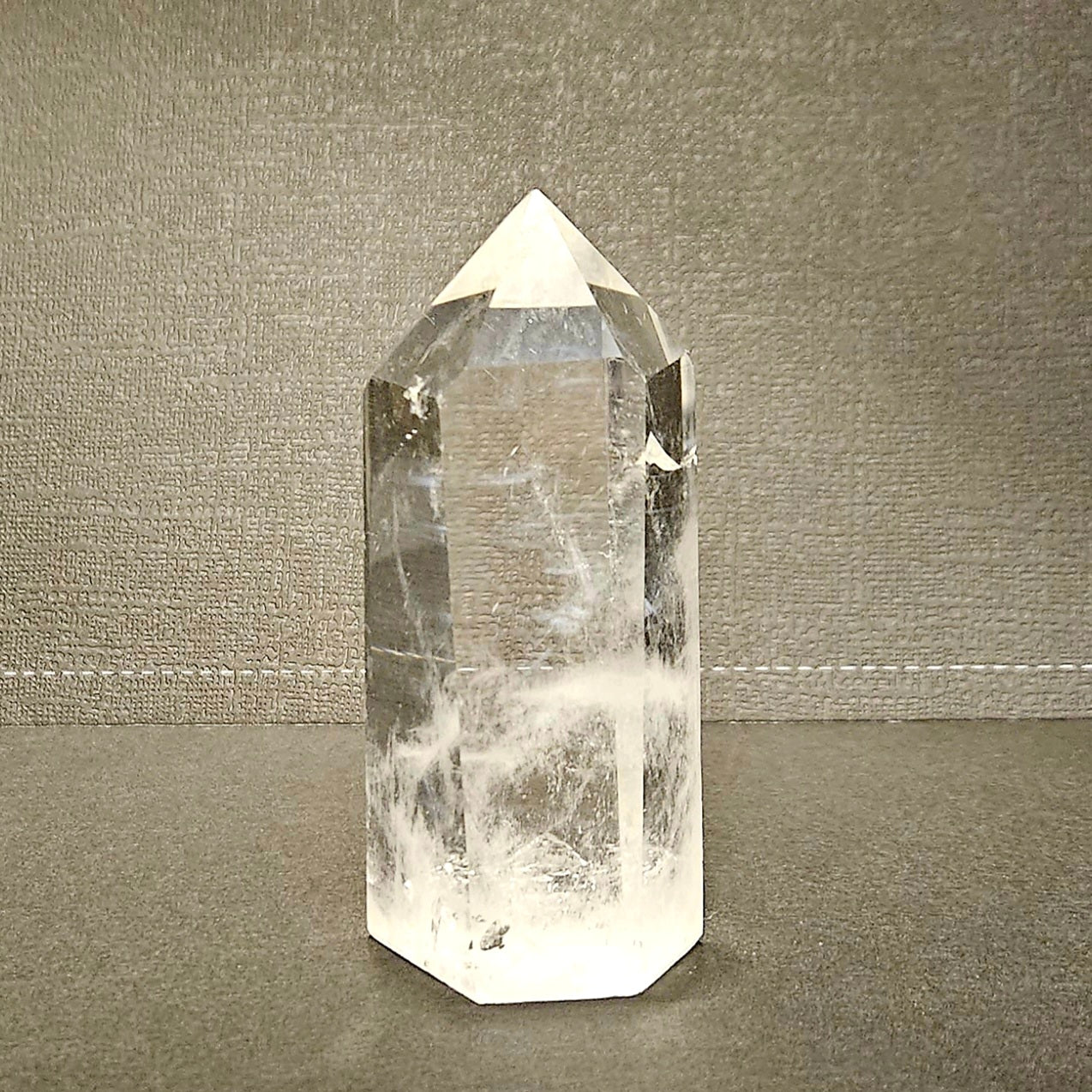 Blue Needle Clear Quartz tower