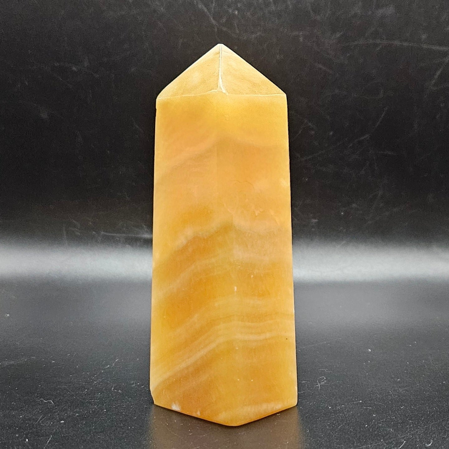 Banded Orange Calcite tower