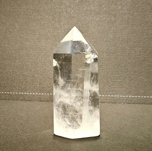 Blue Needle Clear Quartz tower