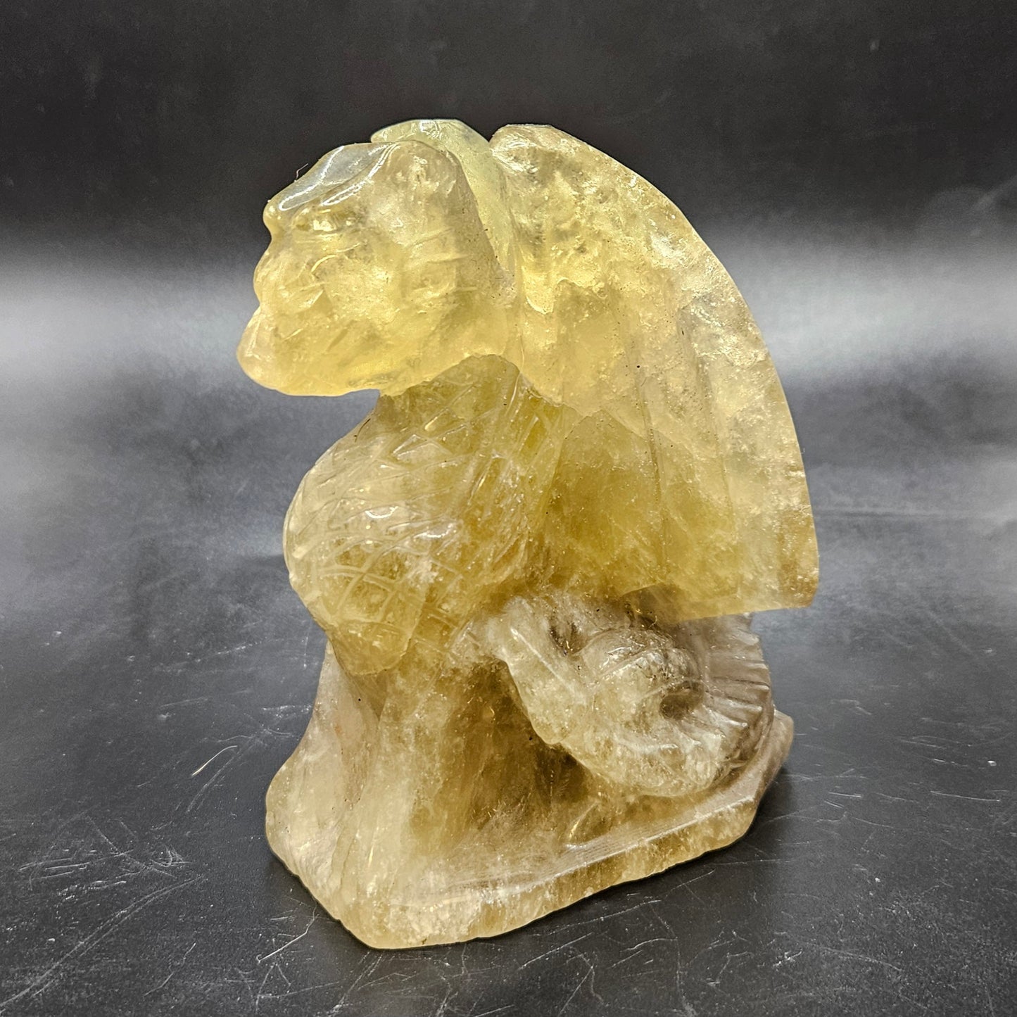 Smoky Citrine flying dragon