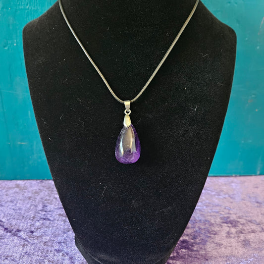 Amethyst Teardrop Necklace