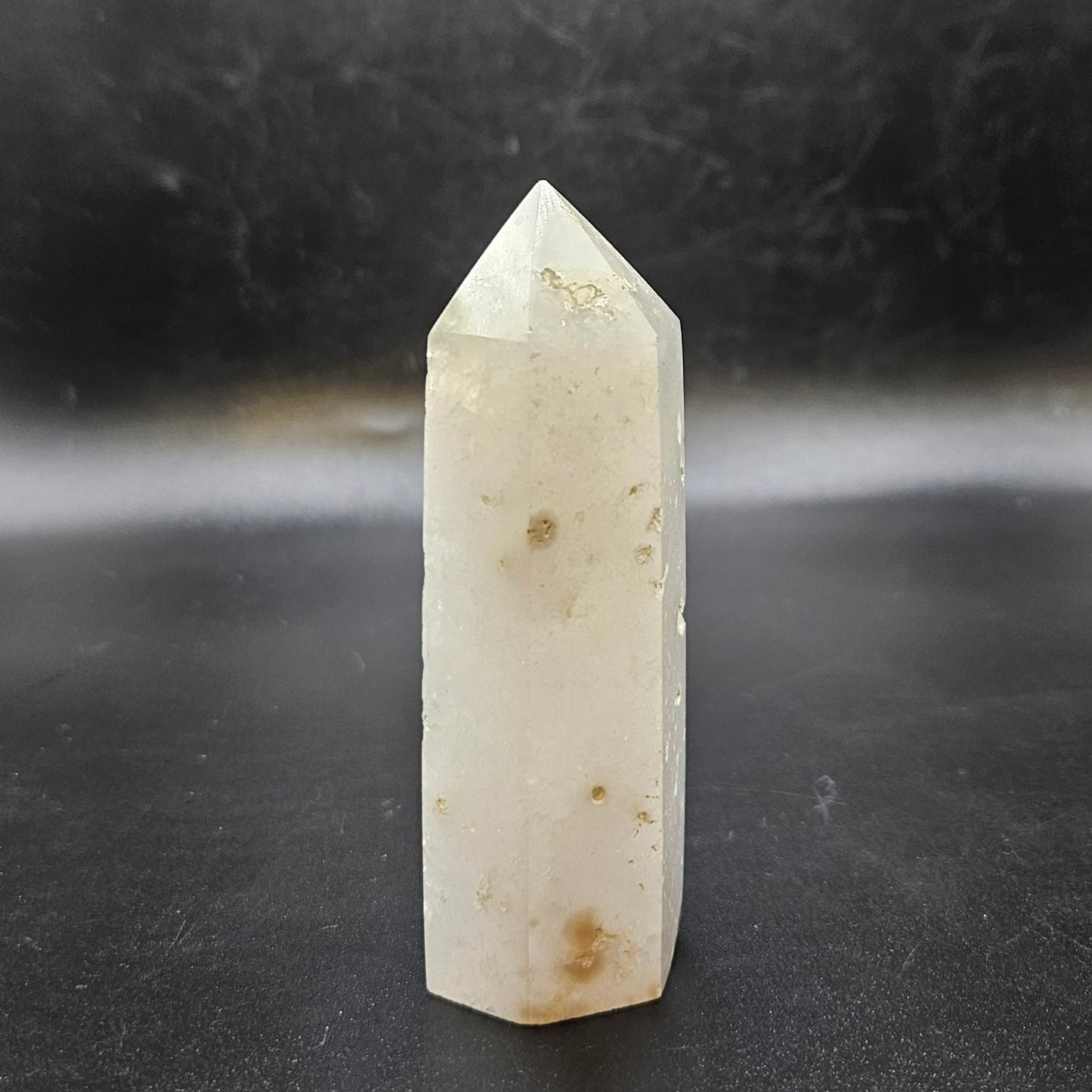 Druzy Milky Quartz tower