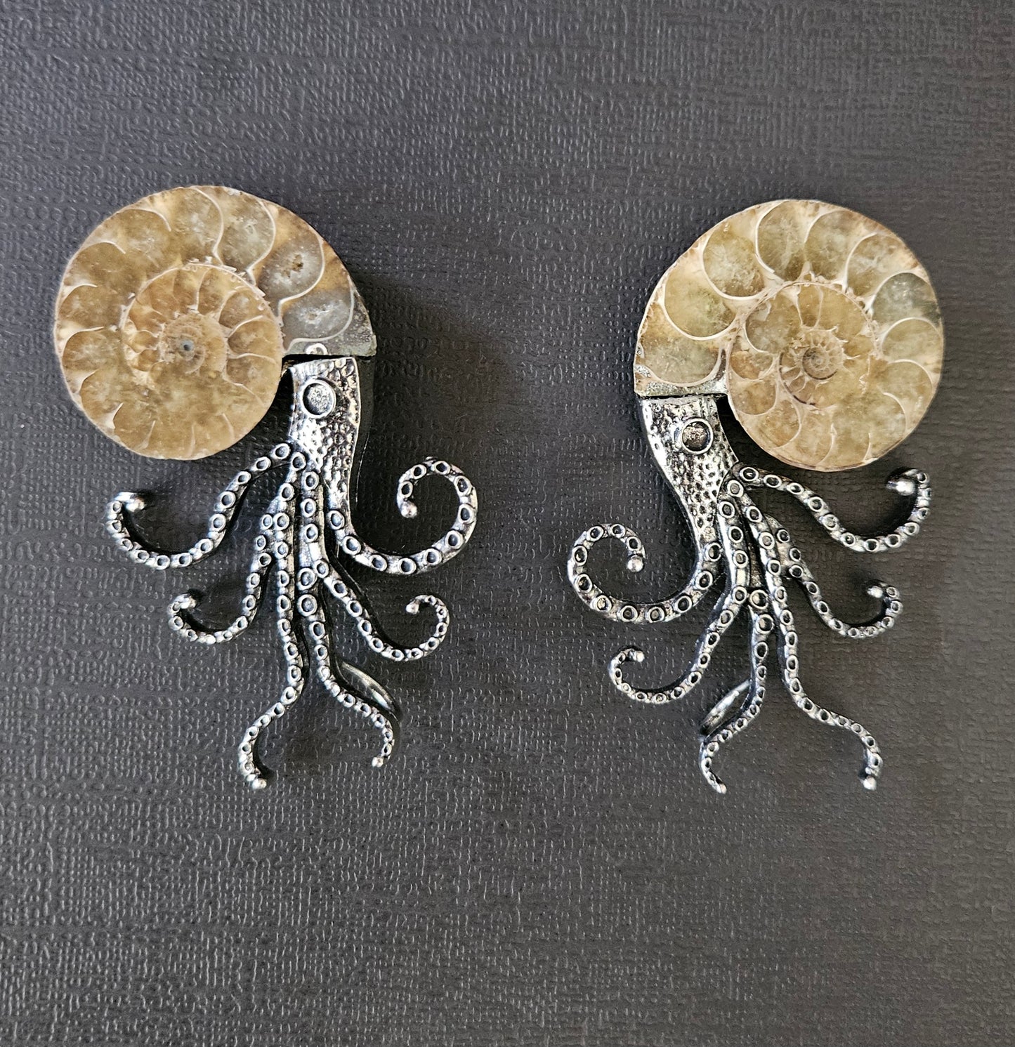 Ammonite Octopus Brooch