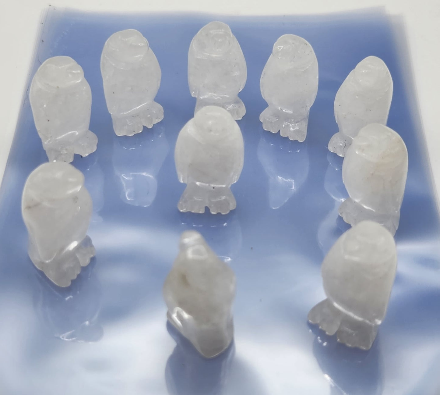 Clear Quartz pocket Penguins